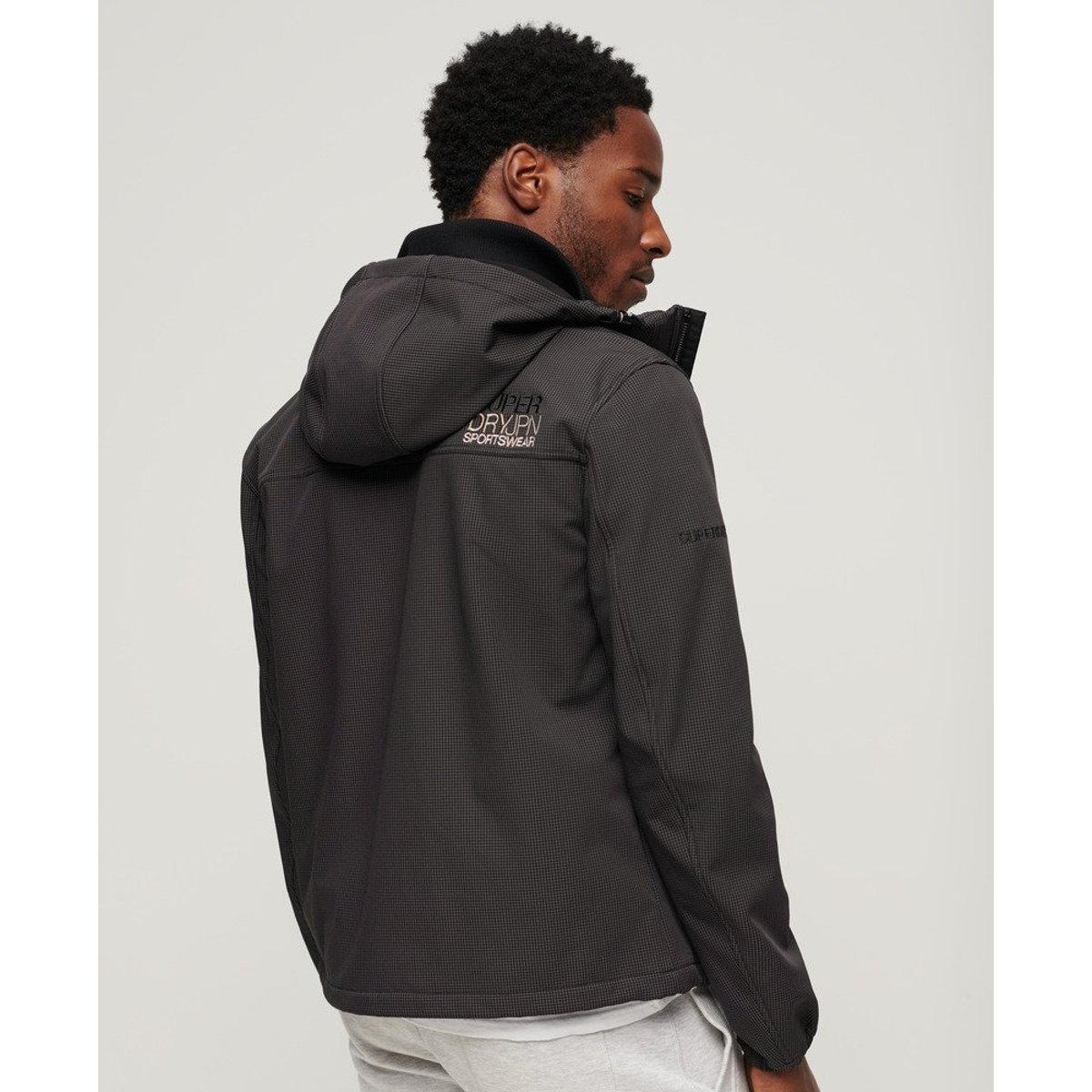 Veste à capuche Ripstop Trekker noir, SUPERDRY