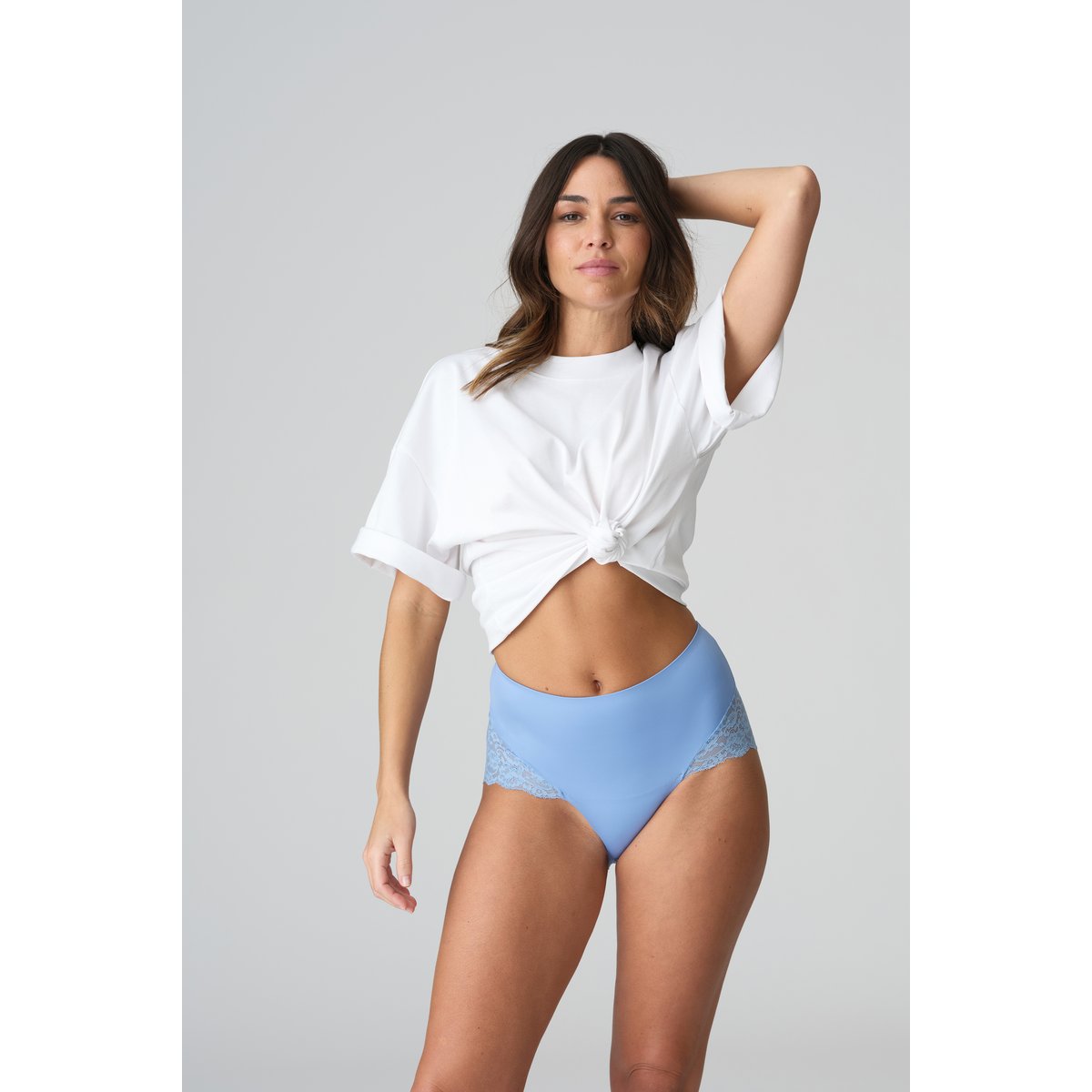 Slip taille haute gainant COLOR STUDIO bleu - santorini blue, MARIE JO