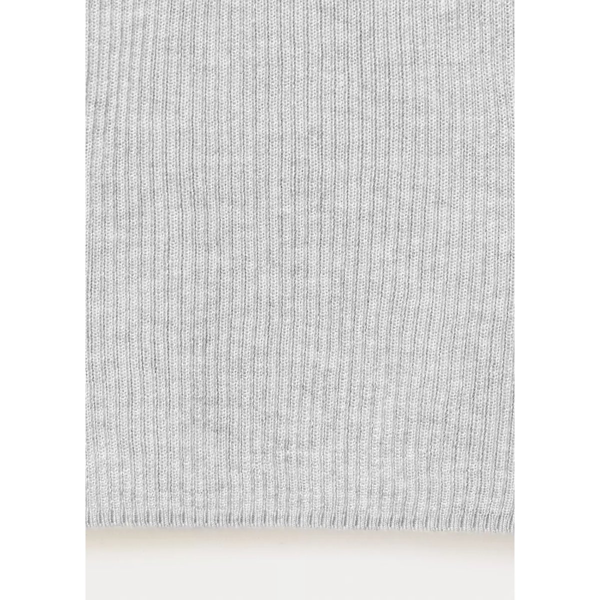 Top côtelé asymétrique gris chiné clair, MANGO