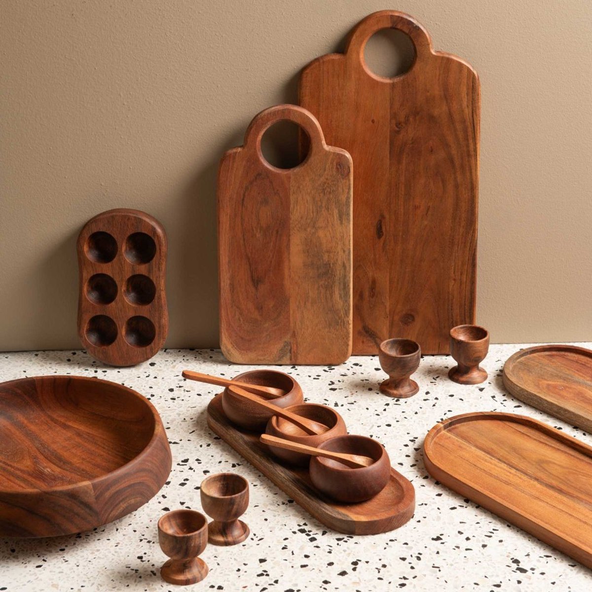 Lot de 2 plats ovales Seve 35x15 cm - SEVE marron, TABLE PASSION