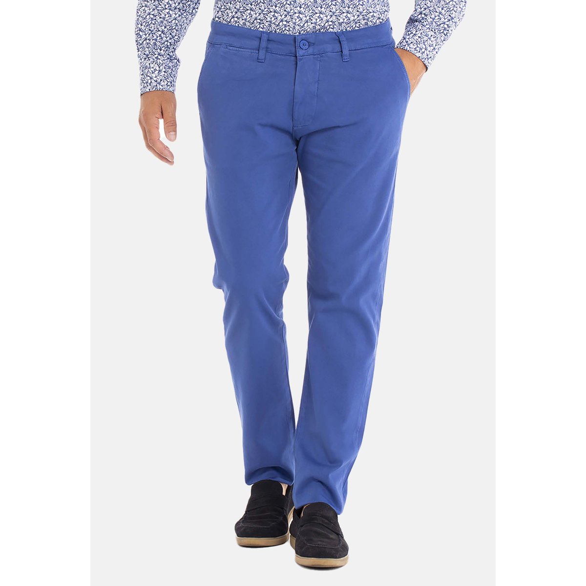 Pantalon coupe regular en coton PARLY bleu roi, GENTLEMAN FARMER