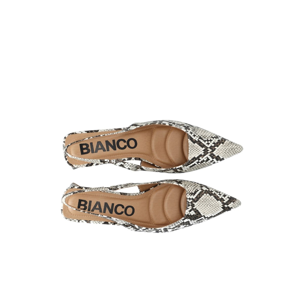 Chaussures À Bride Arrière blanc - whitesnake, BIANCO
