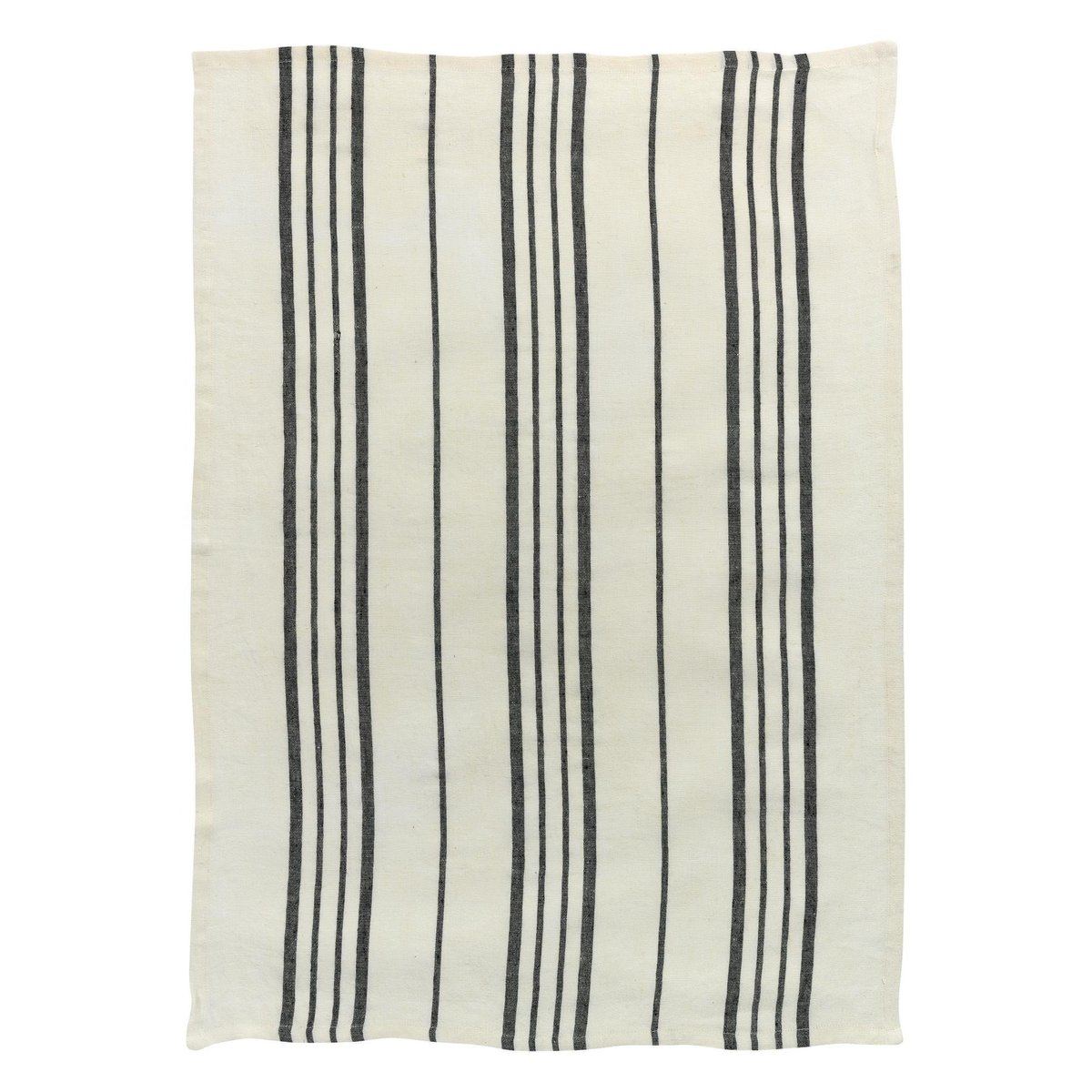 Torchon Rayé Karma ecru/noir, WINKLER