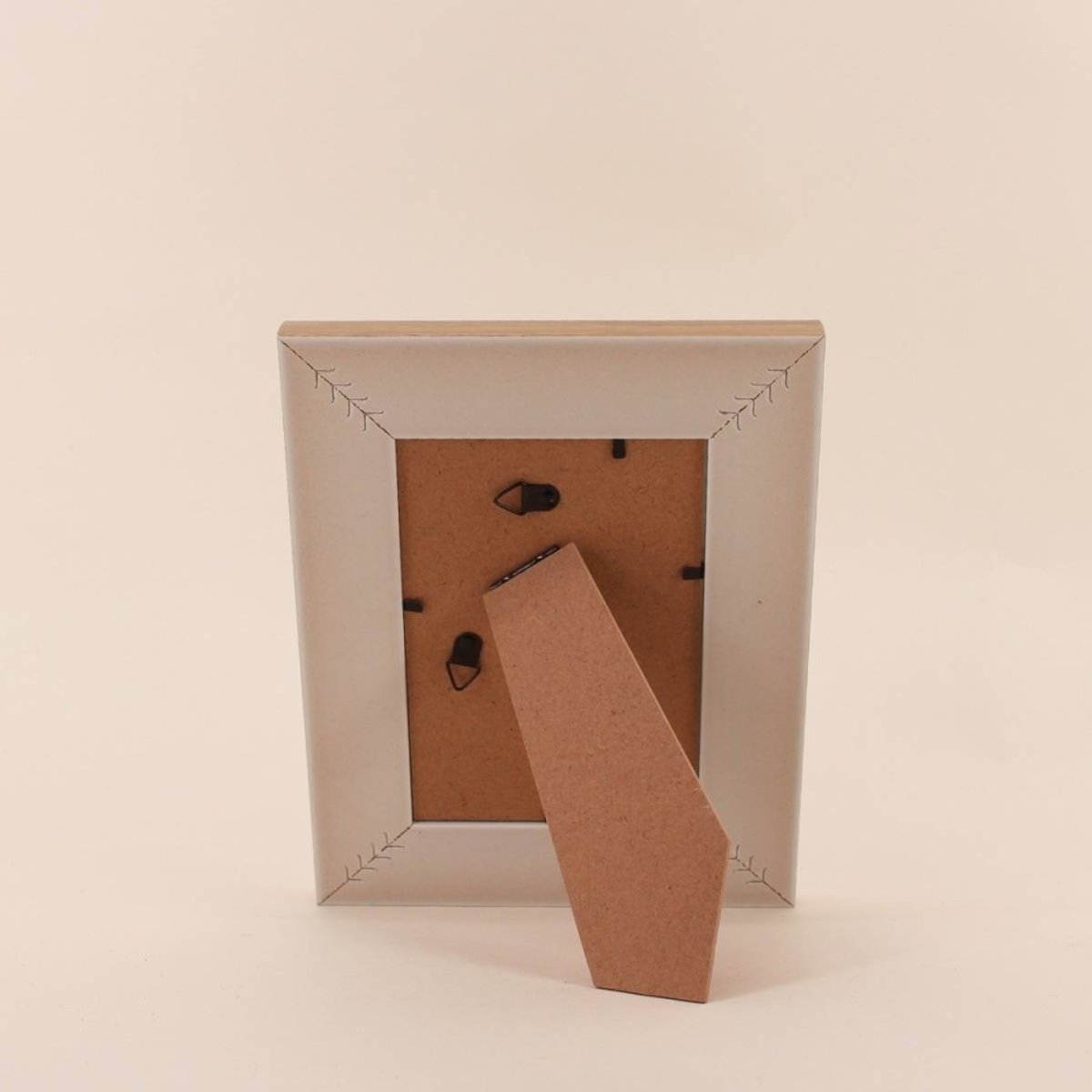 Cadre photo tressé 10x15cm marron, ORNAMI