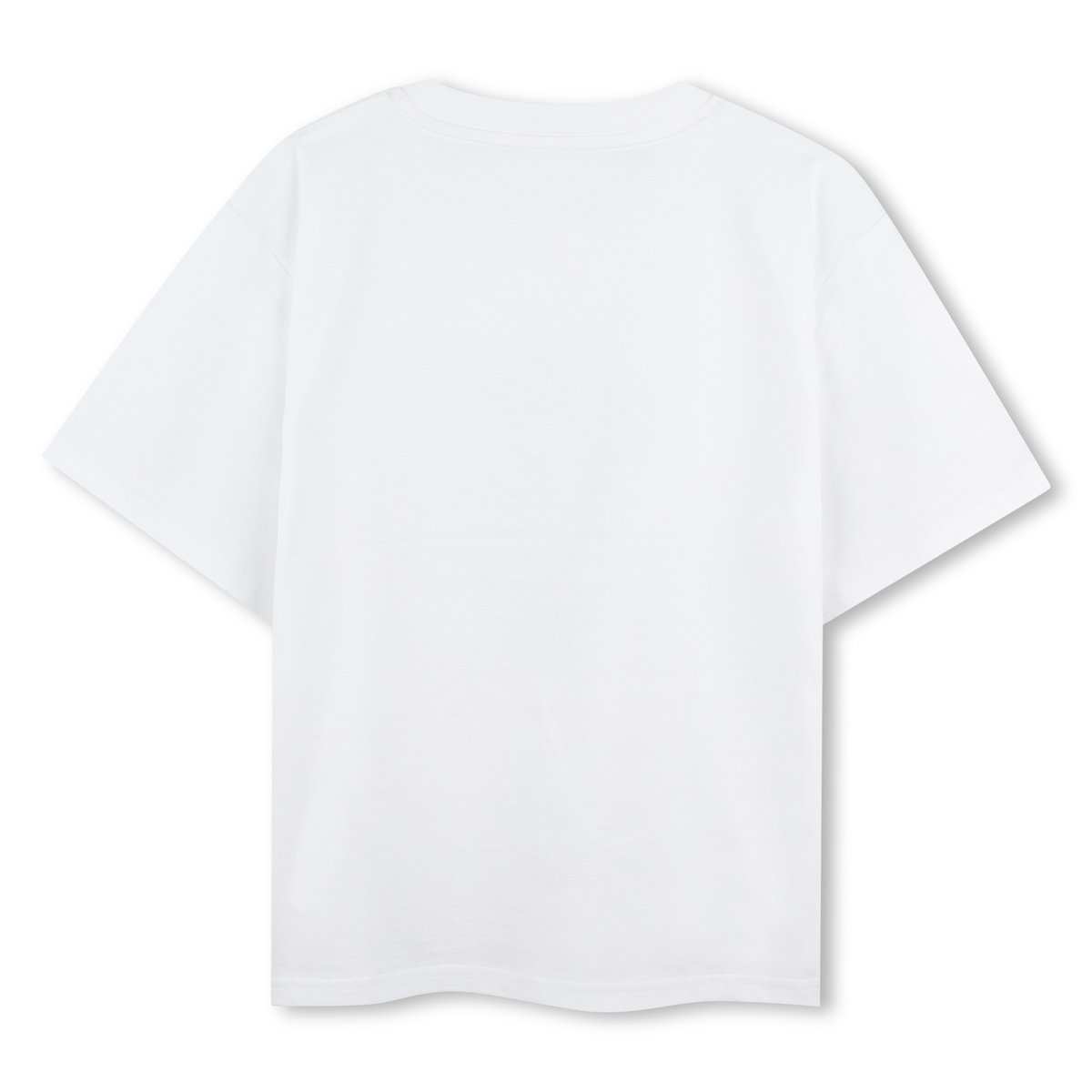 T-shirt en coton à manches courtes blanc, DKNY