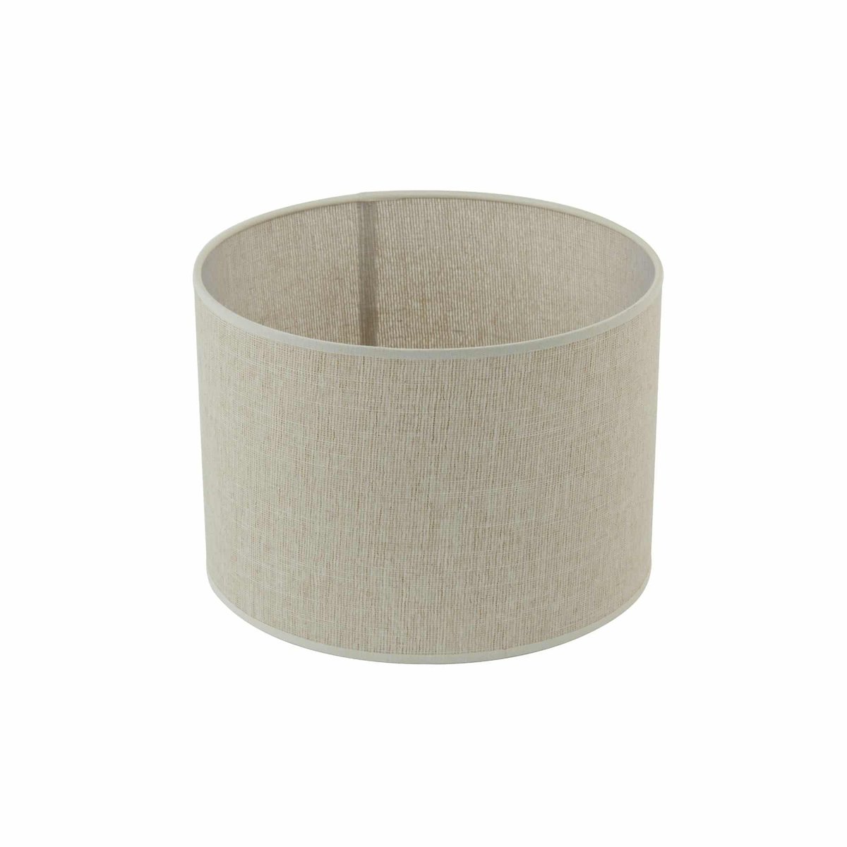 Abat-Jour Textiles BRESKA blanc nacré, LIGHT & LIVING 