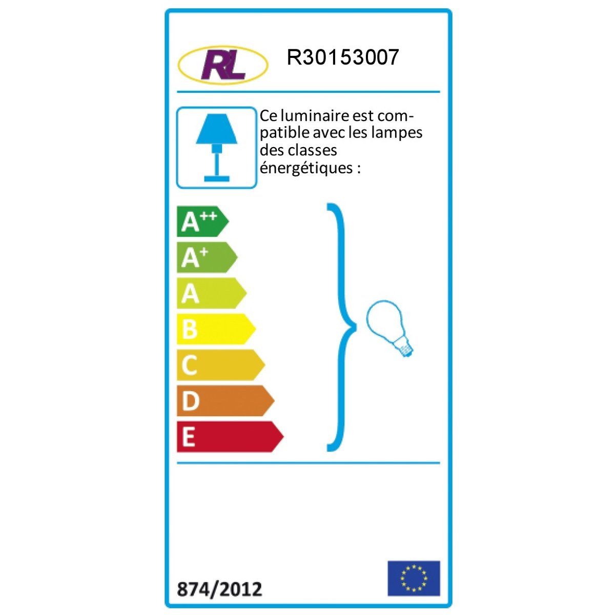 Suspension en verre classique, D.30 , MOON blanc, TRIO