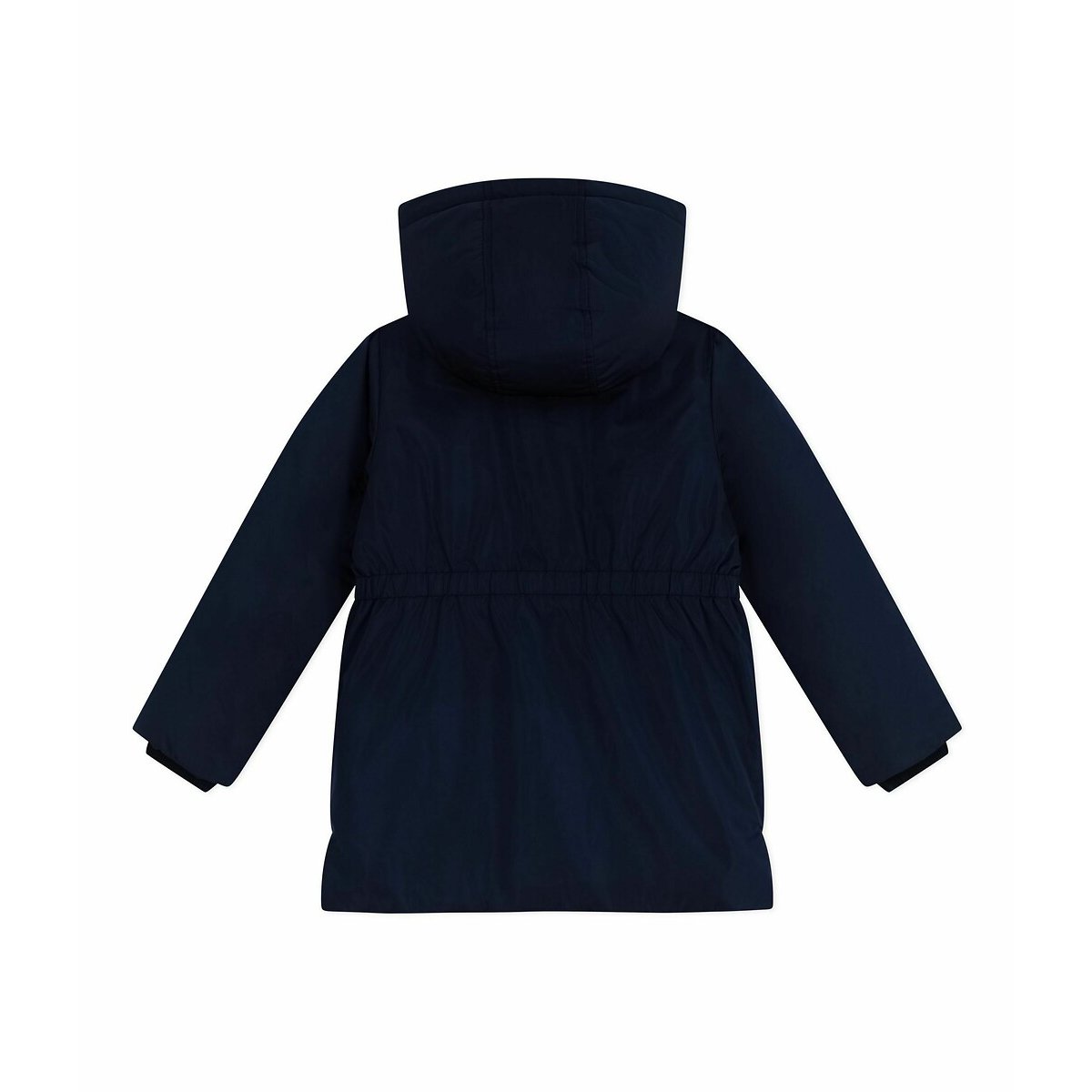 Parka à capuche amovible, doublée sherpa bleu marine, PETIT BATEAU