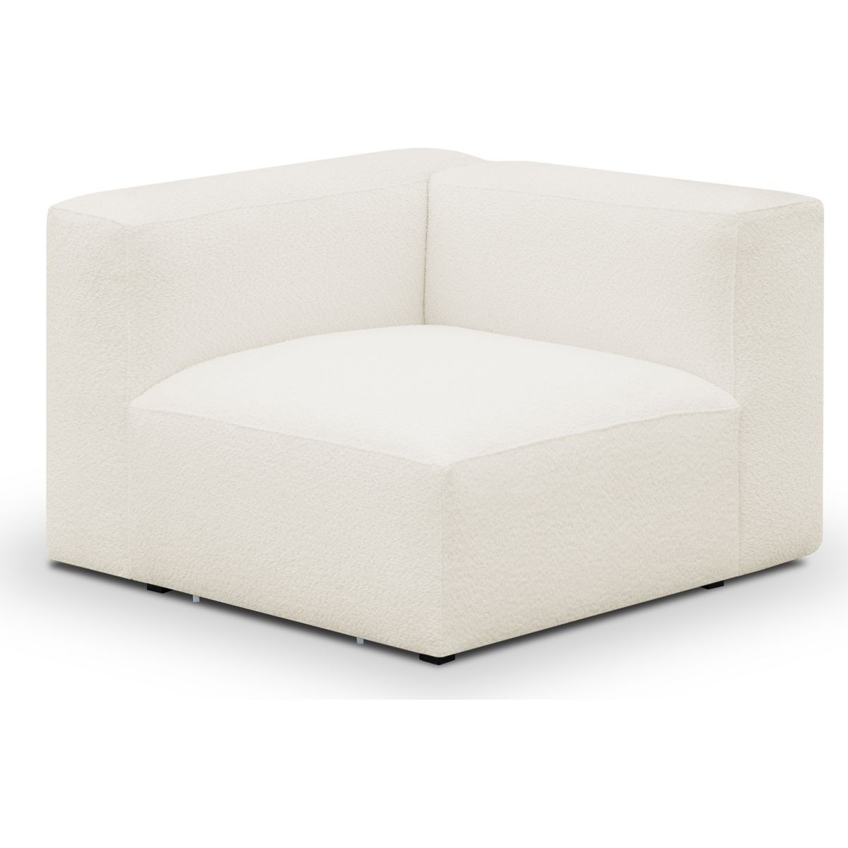 Module d'angle réversible en tissu bouclé - MODULO beige, HOMIFAB