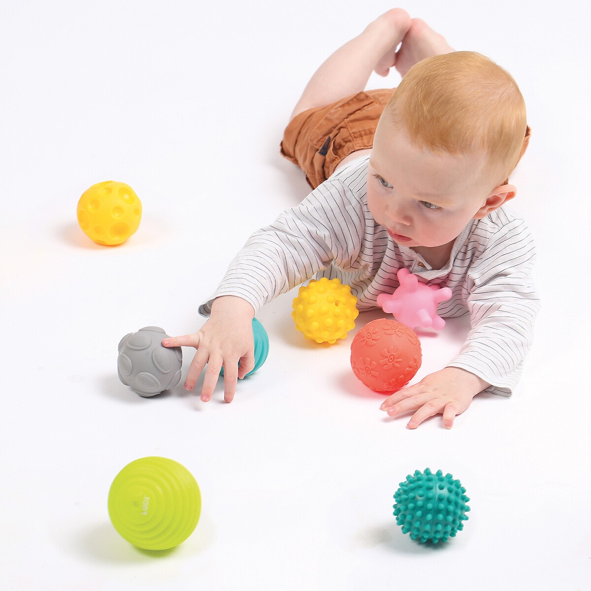 Assortiment de 8 balles multicolore, LUDI