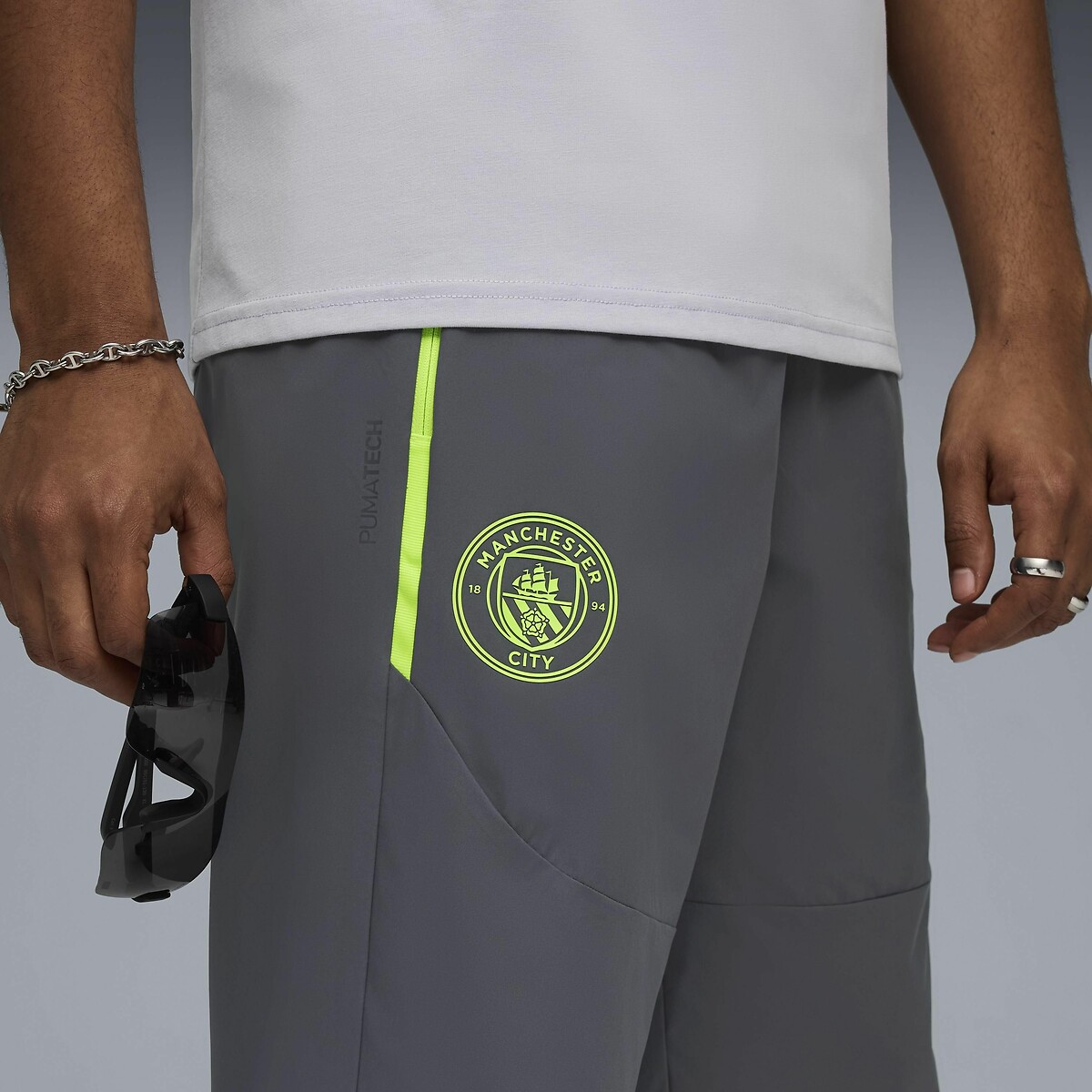 Pantalon tissé Manchester City gris foncé, PUMA