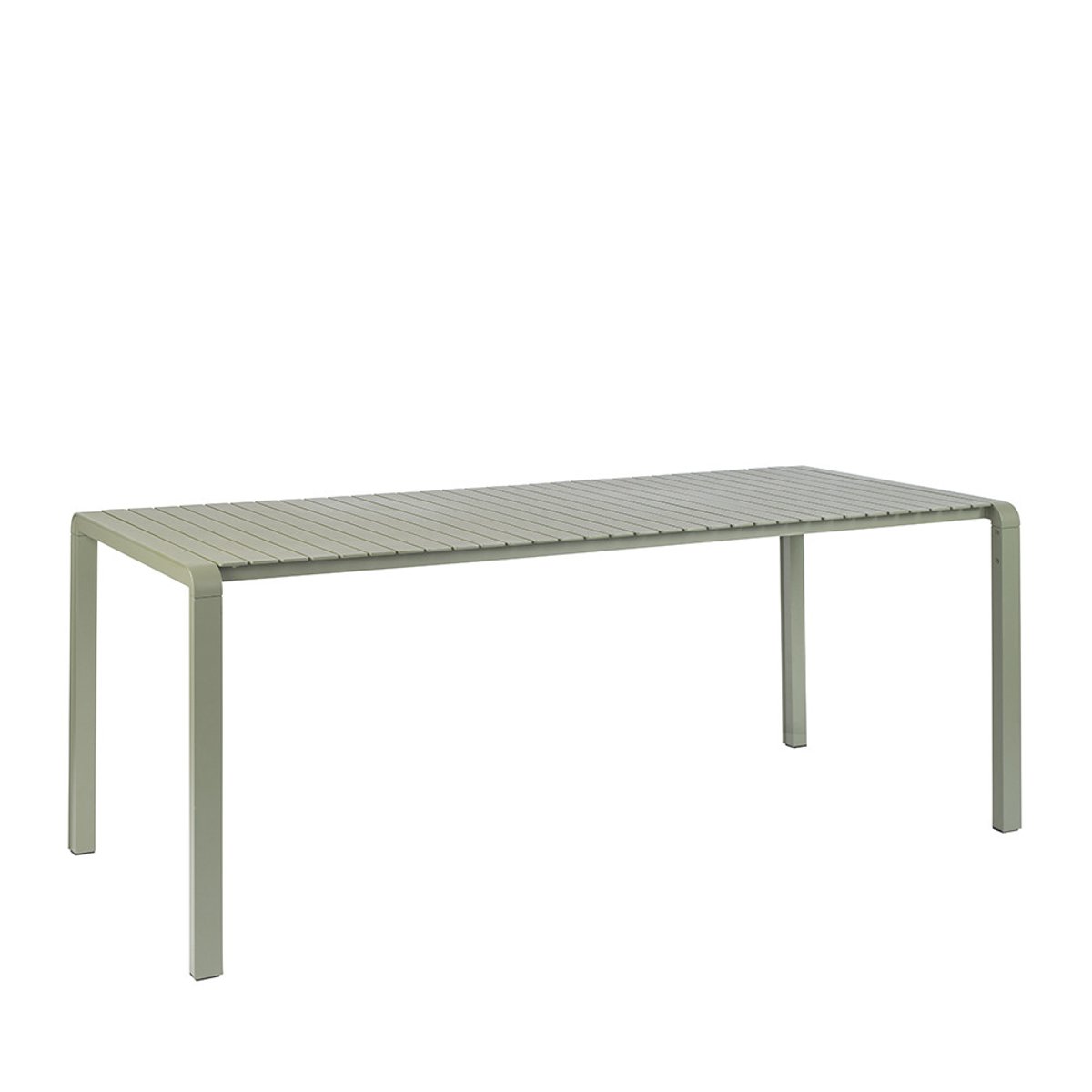 Table de jardin en métal 214x97cm- VONDEL vert de gris, ZUIVER