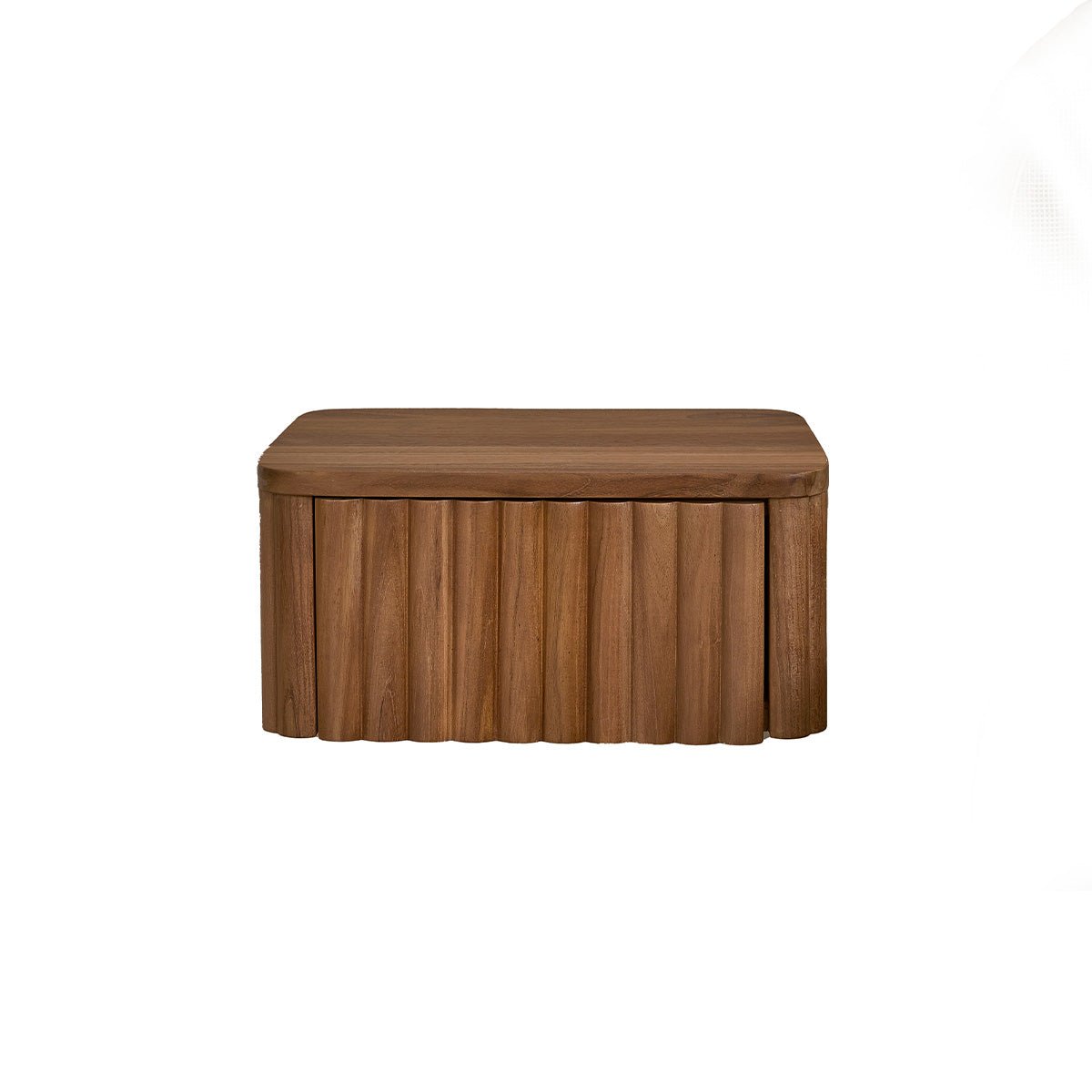 Table de chevet en teck massif suspendue 45 cm  BELIZE naturel, BERAH GETAH