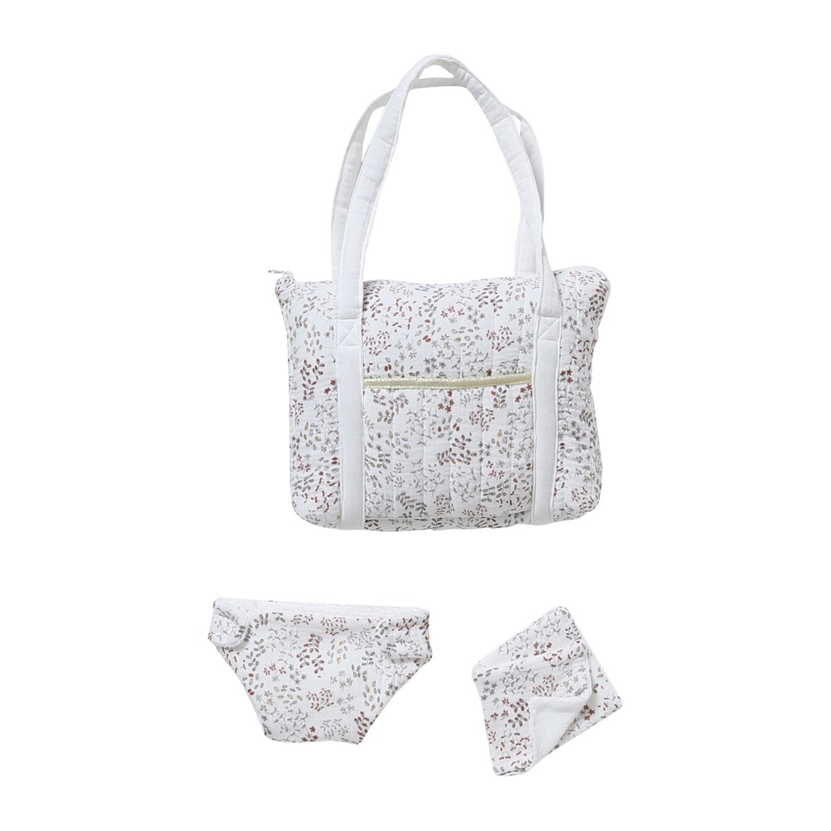 Sac à langer poupon en gaze de coton vintage, VERTBAUDET