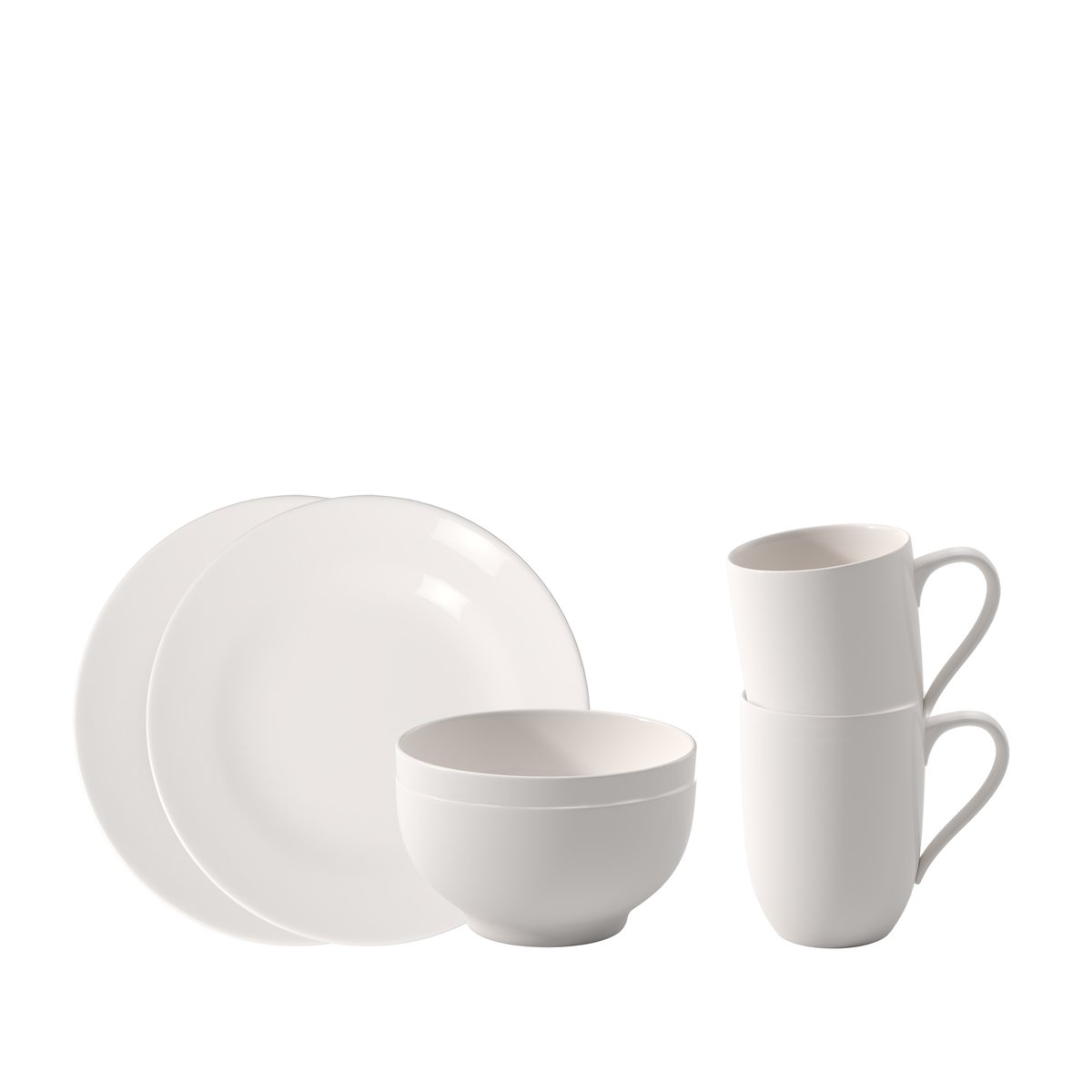 Set Petit Déjeuner 2 Pers. FOR ME blanc, VILLEROY & BOCH