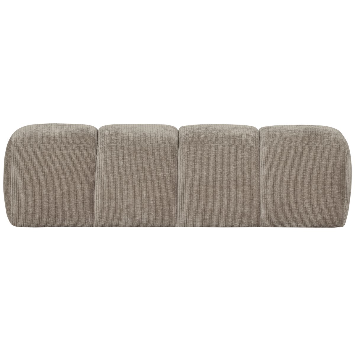 Banc de salle à manger en tissu côtelé MOJO sable foncé, WOOOD