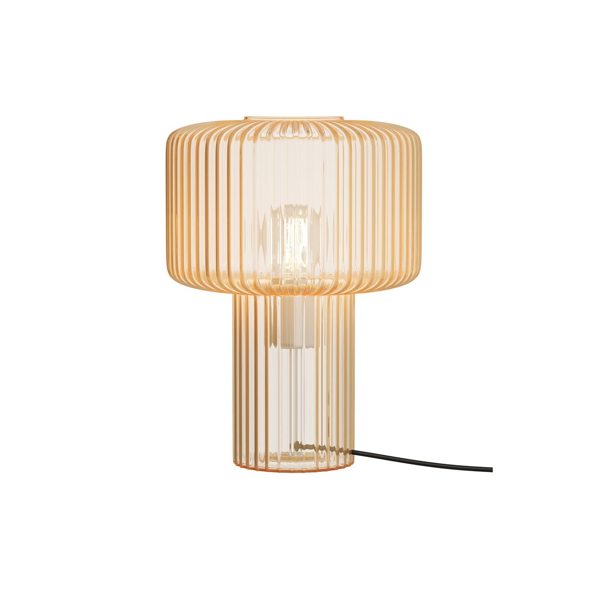 Lampe en verre cannelé - VERRA transparent, MAISON PAVANE