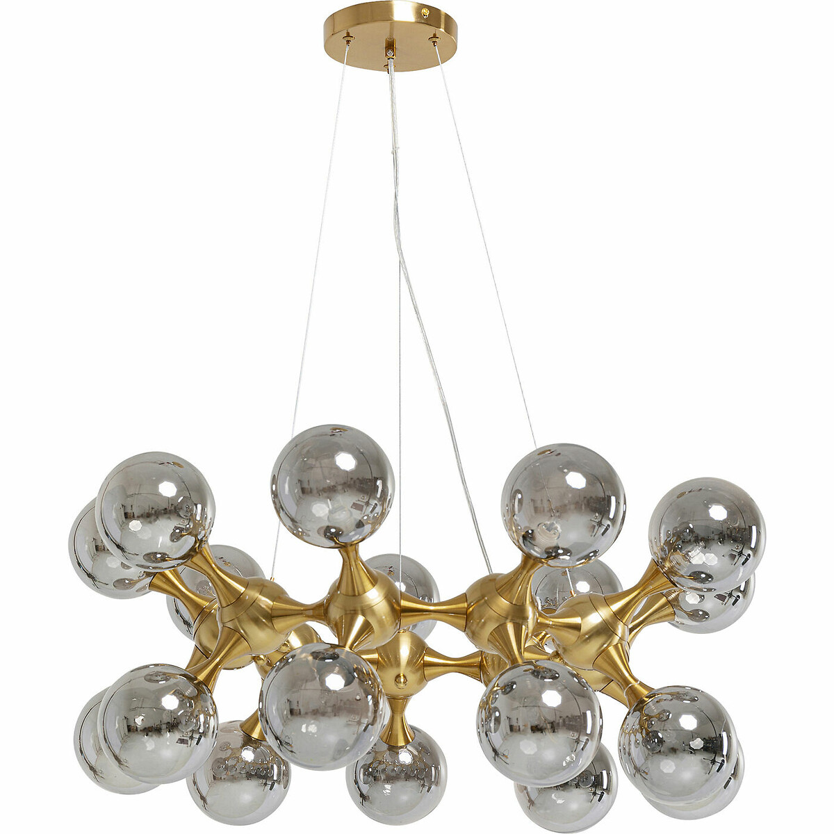 Hängeleuchte Atomic Balls Brass Ø74cm silberfarben, KARE DESIGN