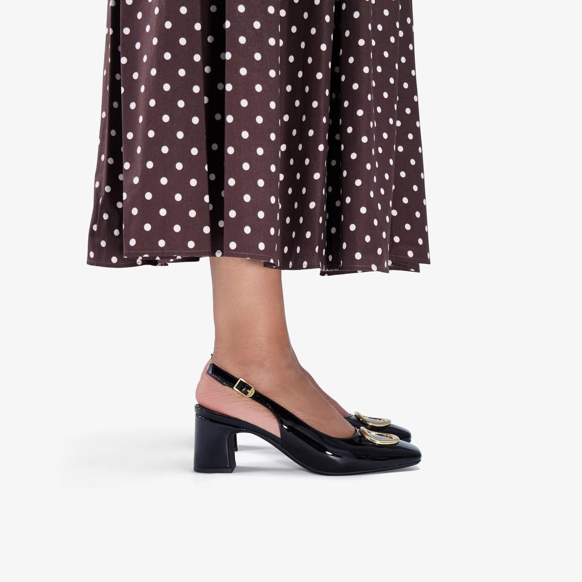 Escarpins Cuir FERNIE SLING noir, CLARKS