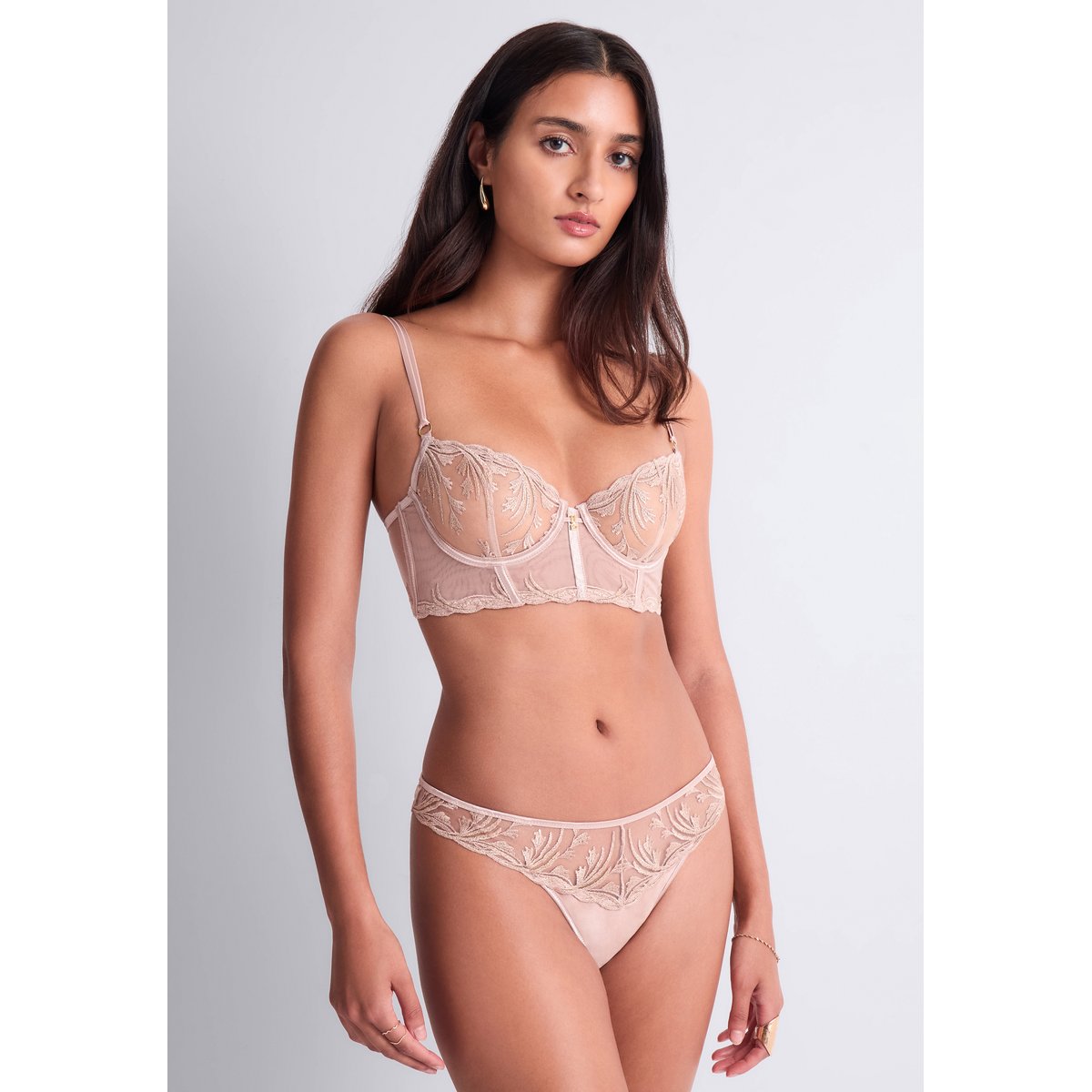 Bustier Cosmic Romance rose, AUBADE