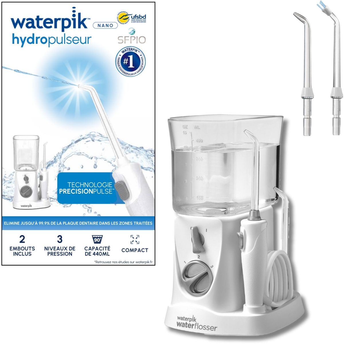 Hydropulseur WF 310 Nano couleur unique, WATERPIK