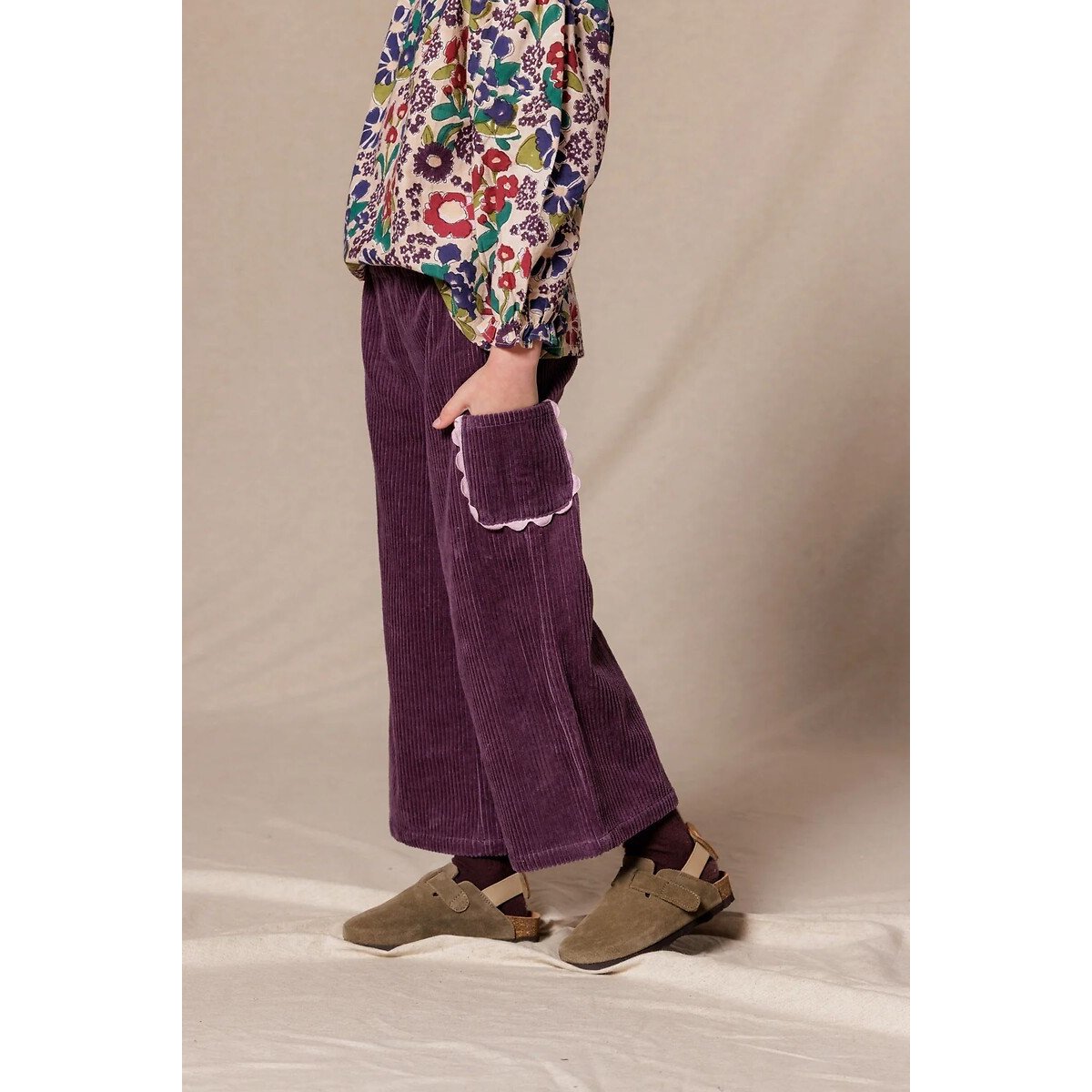 Pantalon en velours PRATIK violet, APACHES COLLECTIONS