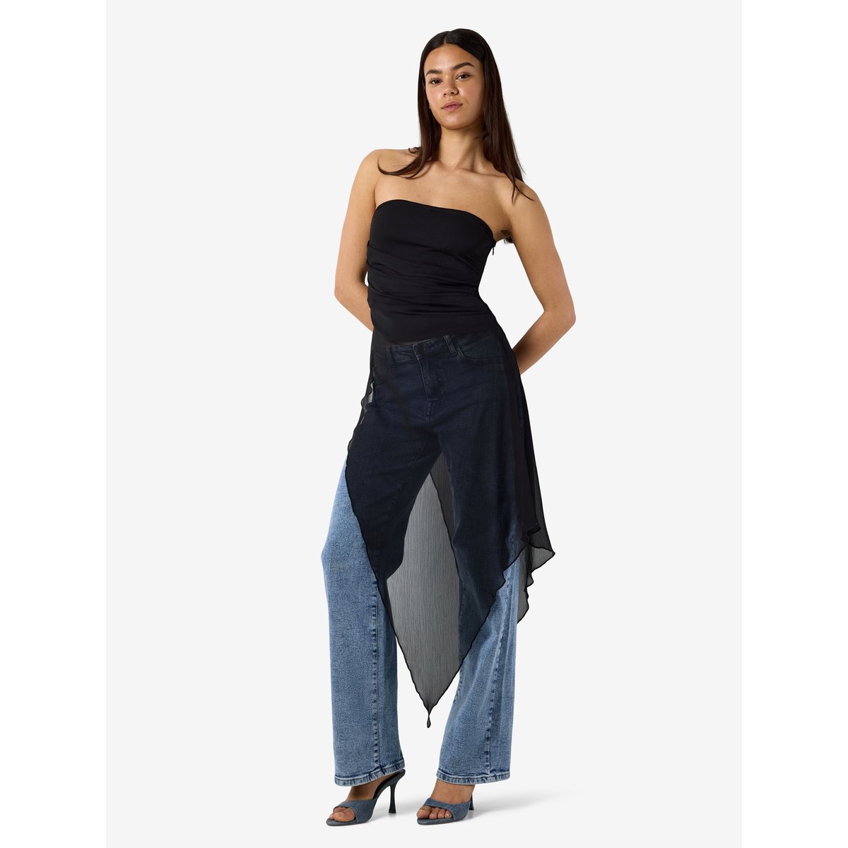 Top Bandeau noir - black1, NOISY MAY