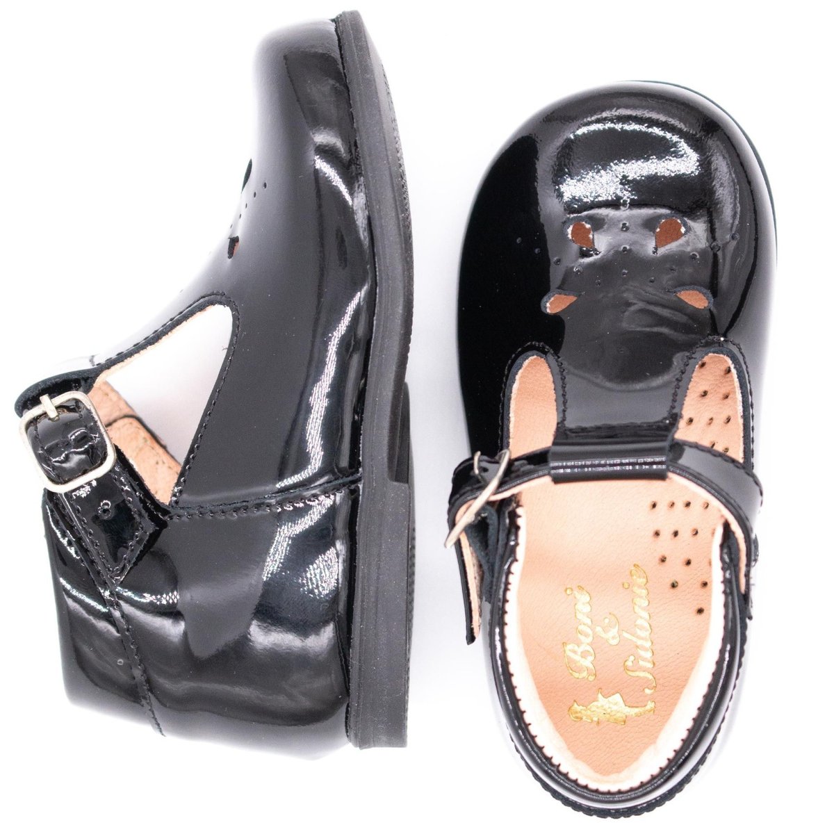 Boni Carol - chaussure vernis bebe fille vernis noir, BONI&SIDONIE