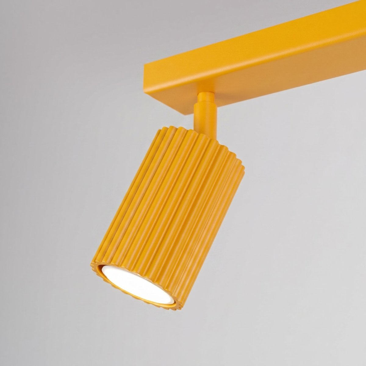 Plafonnier Aluminium Jaune GU10 1 Karbon jaune, EDEN