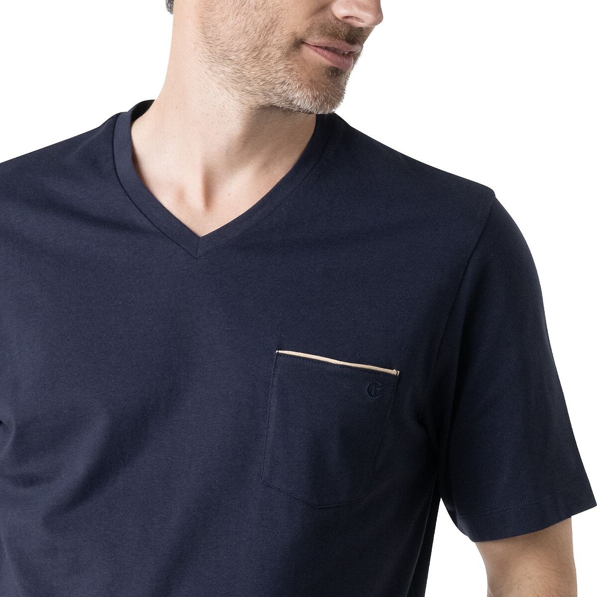 Pyjama court homme Cadeau Eminence bleu marine/imprimé, EMINENCE