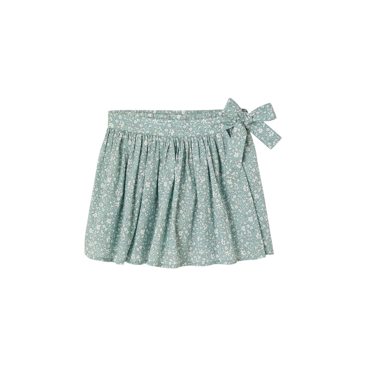 Jupe-short imprimée vert d'eau, VERTBAUDET