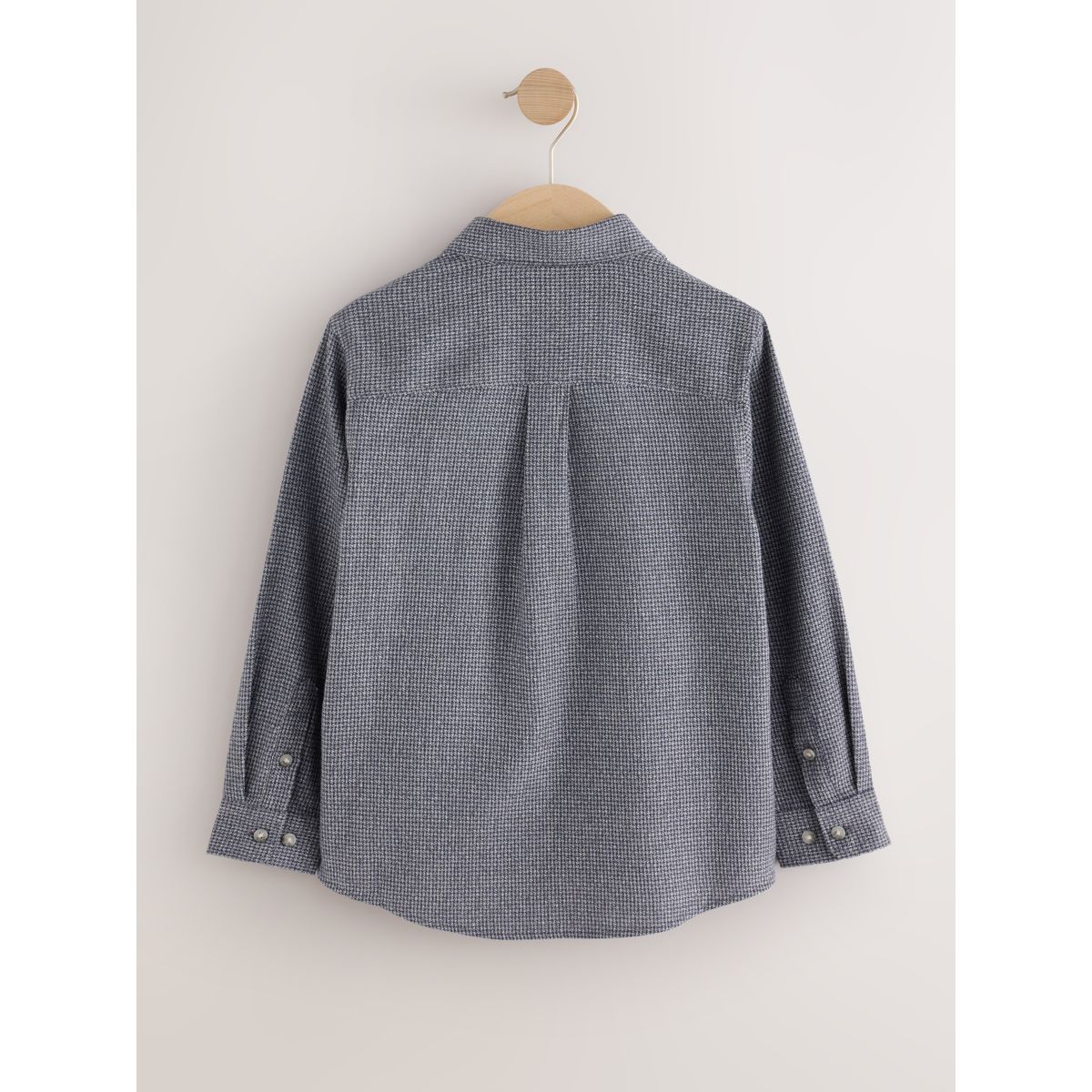 Chemise texturée à manches longues micro-vérin gris anthracite, NEXT