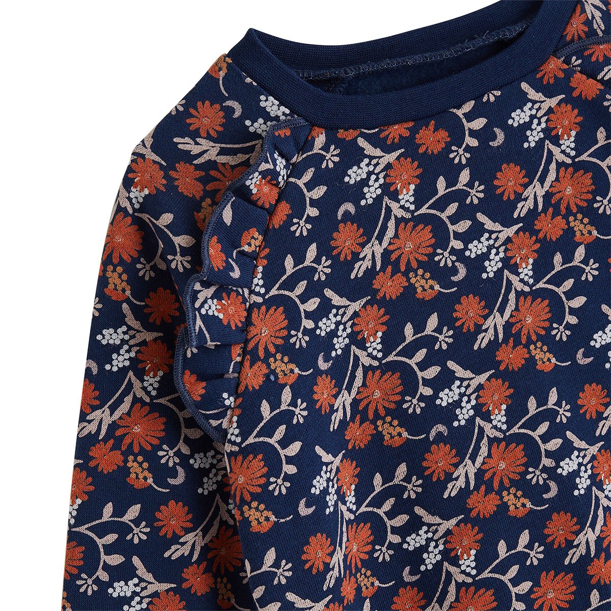 Robe enfant en molleton Ollie bleu, PETIT BEGUIN