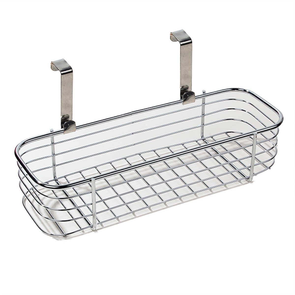 Panier filaire en métal à suspendre argent, CALICOSY