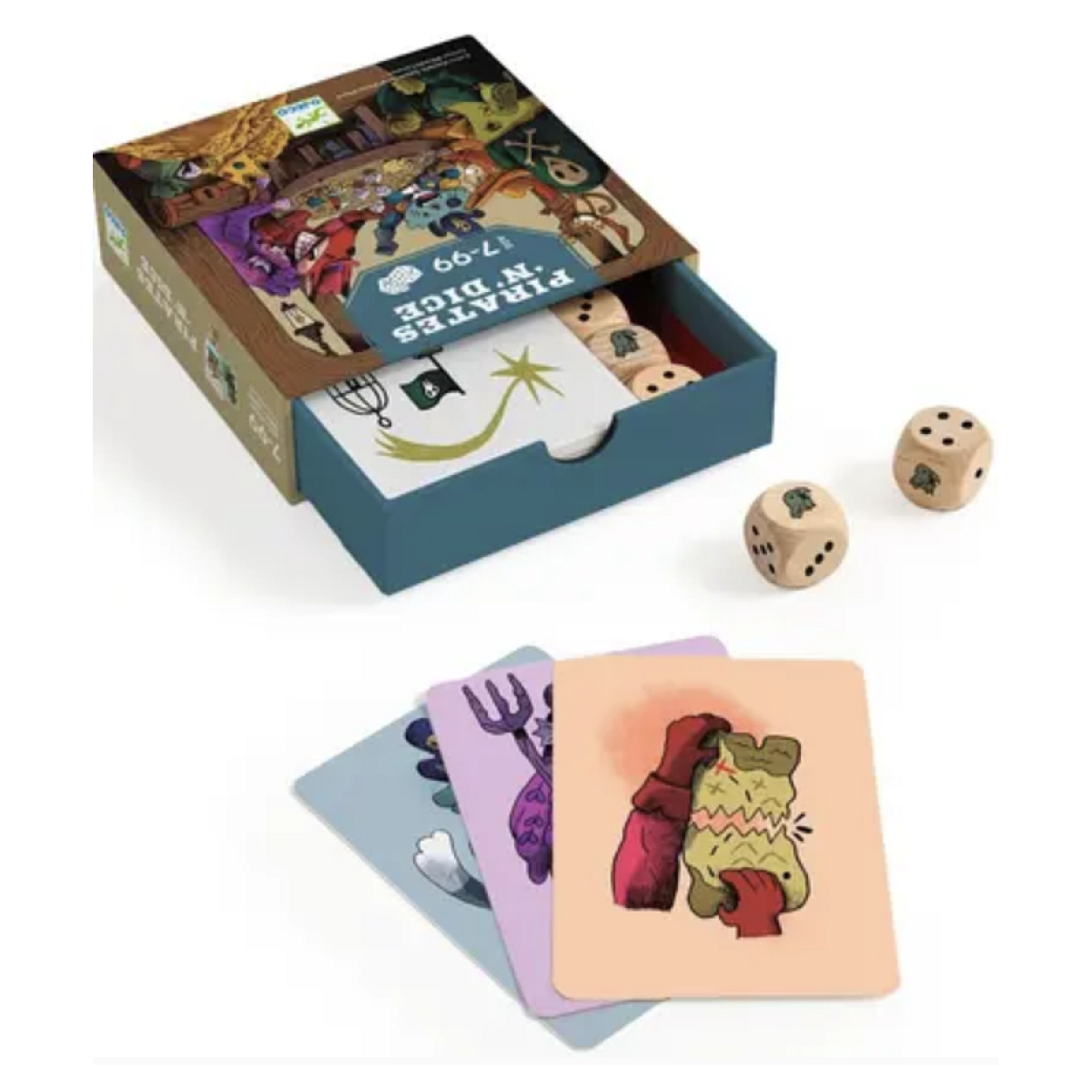 Pirates 'n' Dice - FSC MIX couleur unique, DJECO