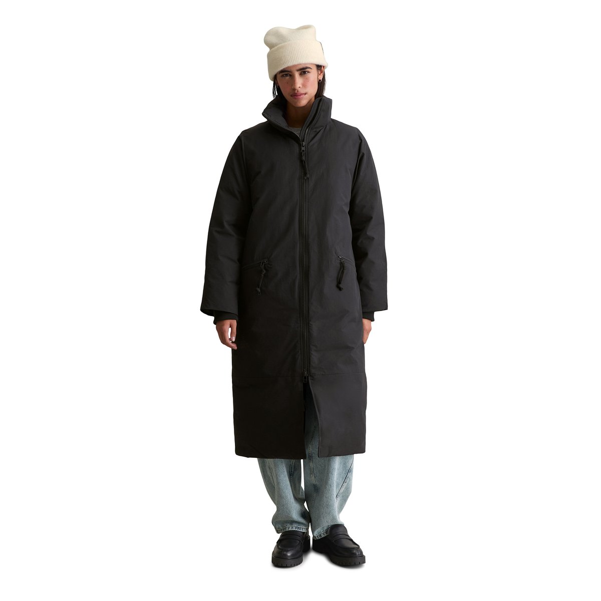 Manteau matelassé Outdoor relaxed en polyester résistant à l'eau noir, MARC O’POLO DENIM