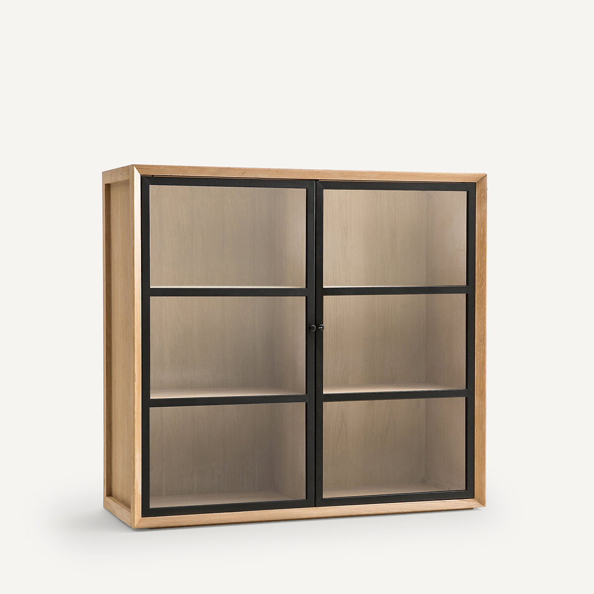 Vitrine chêne et plaqué chêne, Joaquin chêne naturel, AM.PM