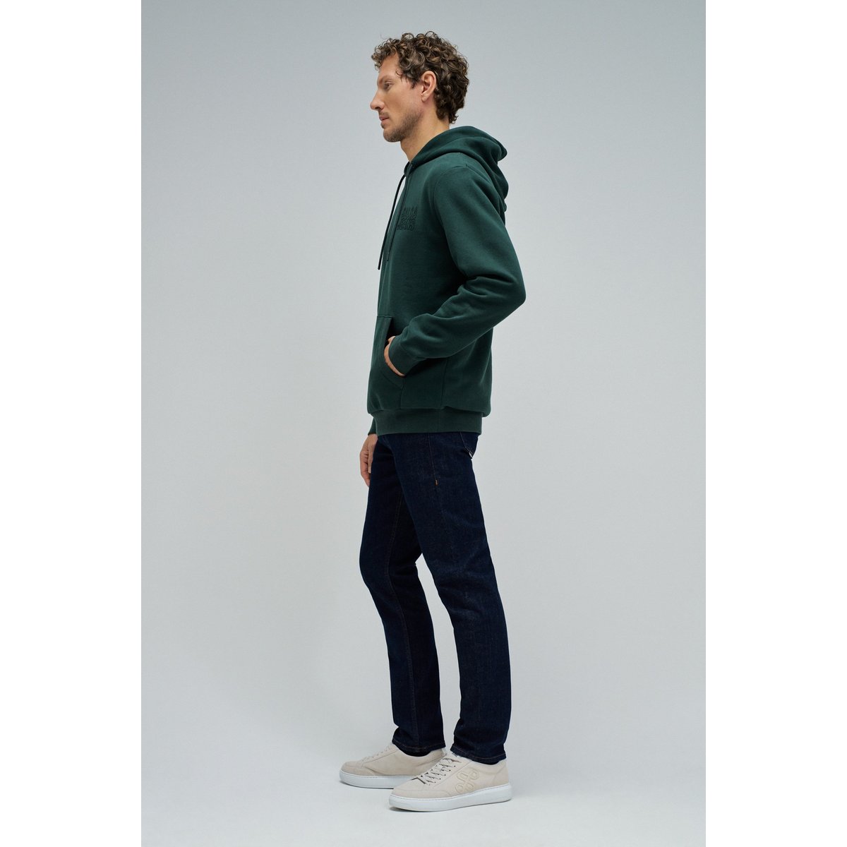 HOODIE AVEC BRANDING blanc, SALSA JEANS