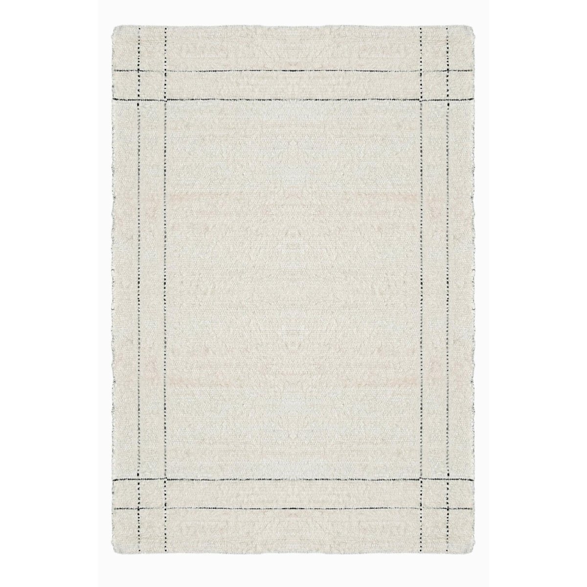 Tapis en coton recyclé tissé à la main VASCO beige sable, AFK LIVING