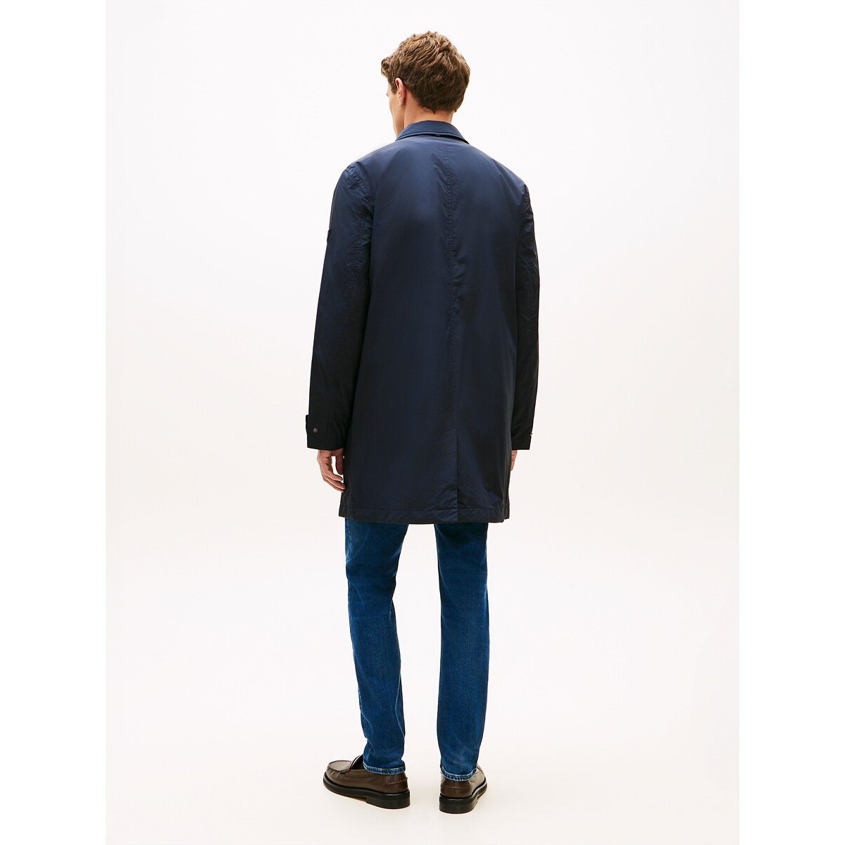 Paletot mi-long léger bleu marine, TOMMY HILFIGER