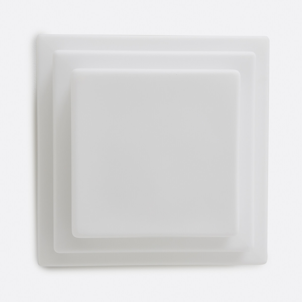 Plafonnier ou applique, en verre opalin, largeur 27,5 cm, DECAR blanc/laiton, LA REDOUTE INTERIEURS