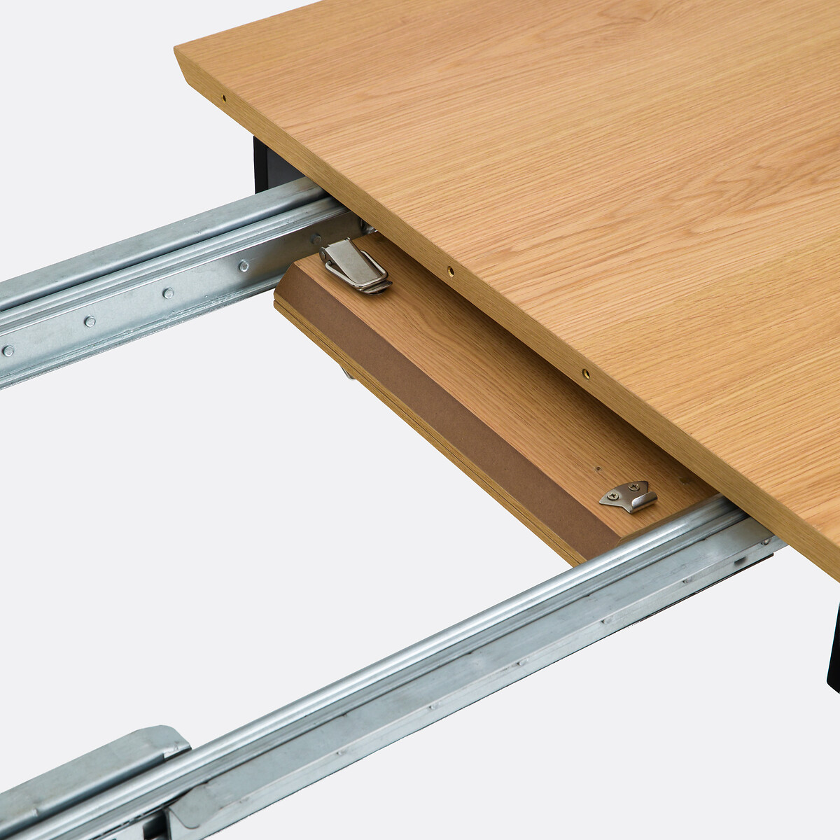 Uittrekbare eettafel, eikenfineer, 4 tot 8 couverts, AMORINO eikkleur, LA REDOUTE INTERIEURS