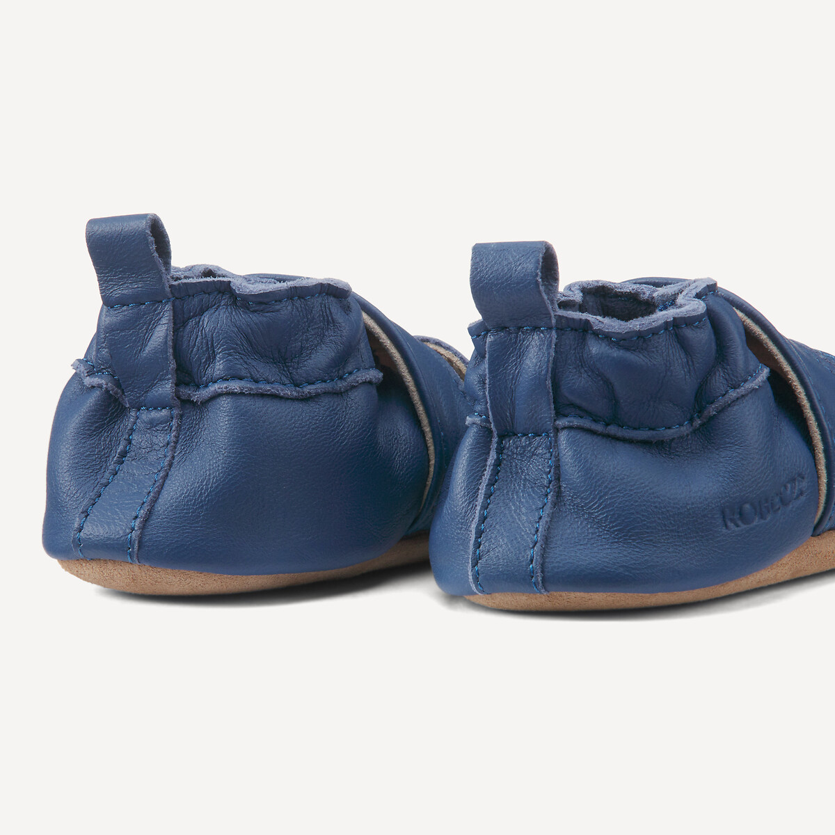 Chaussons cuir Sandiz Veg bleu, ROBEEZ