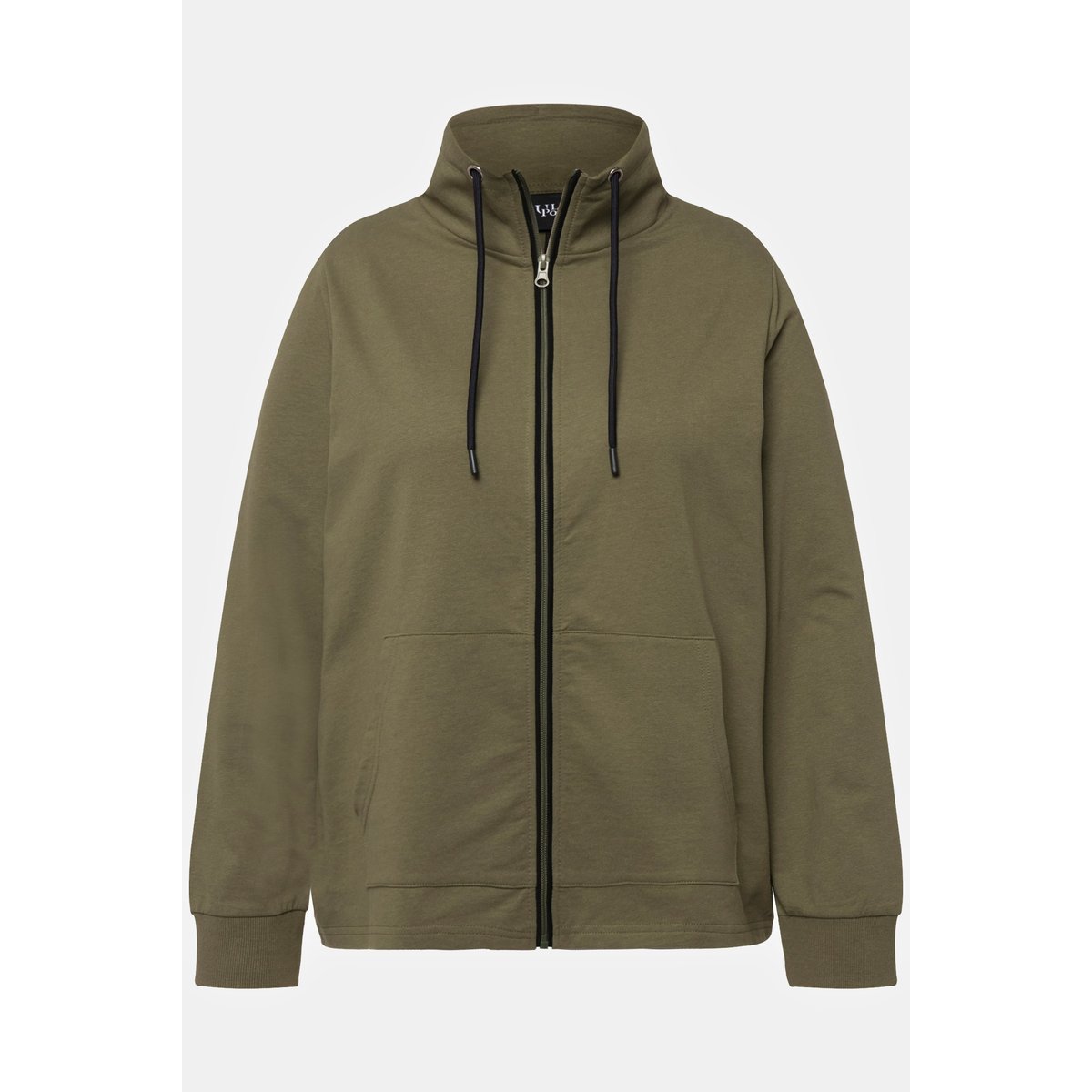 Veste en molleton vert loden, ULLA POPKEN