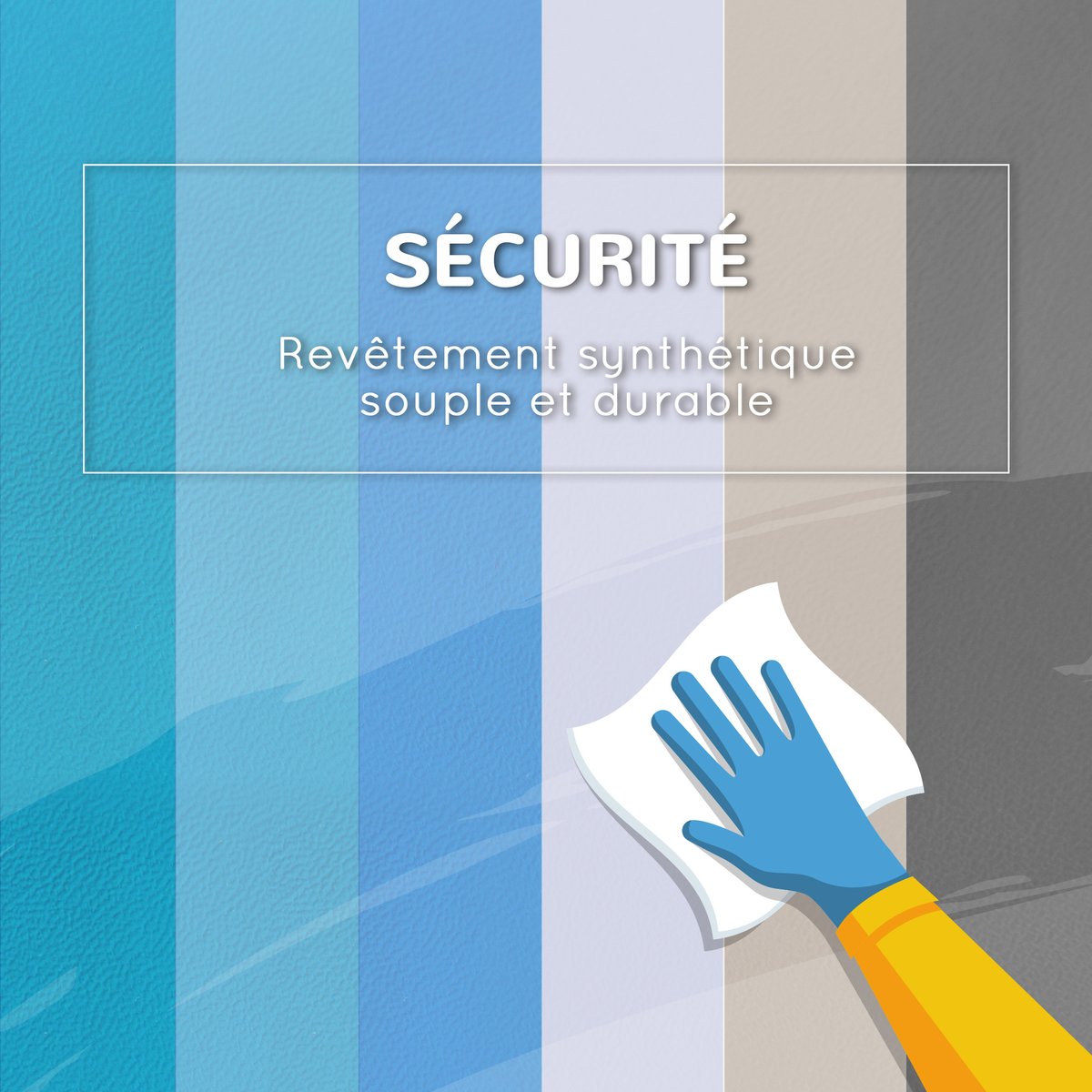 Ensemble de jeux mous pour enfants Revêtement bleu, HOMCOM