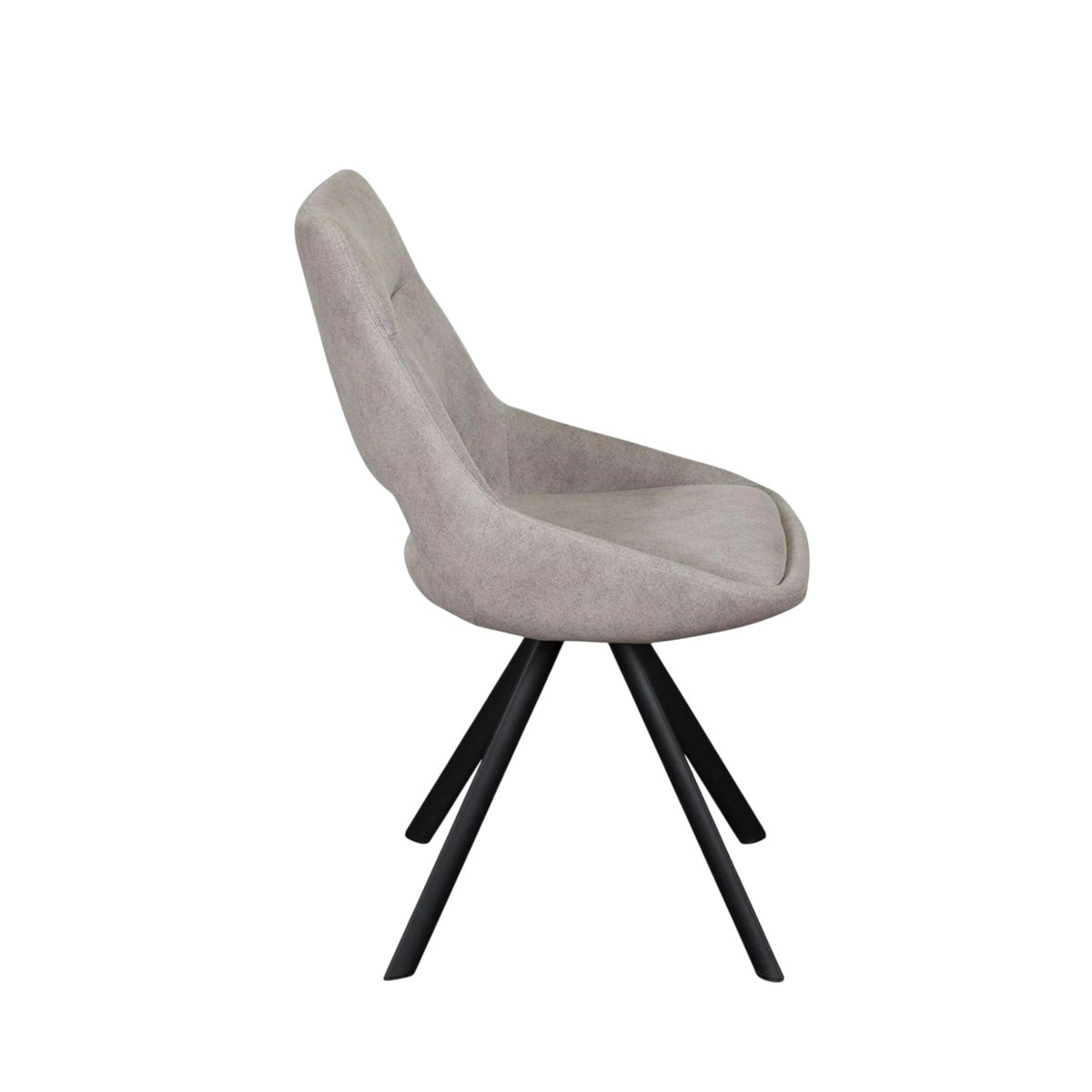 Chaise pivotante gris clair moderne (lot de 2) TREVI gris clair, PIER IMPORT