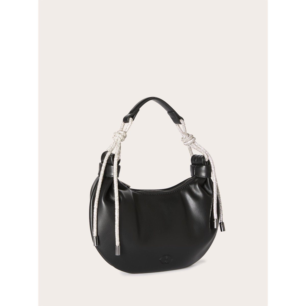 Sac hobo avec pendentifs bijoux noir, MOTIVI