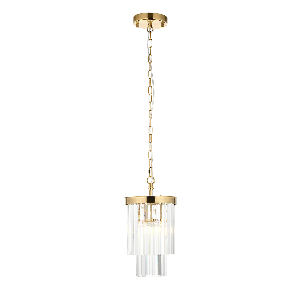 Coma Tiered Glass Pendant Light brass, ÉDITÉ