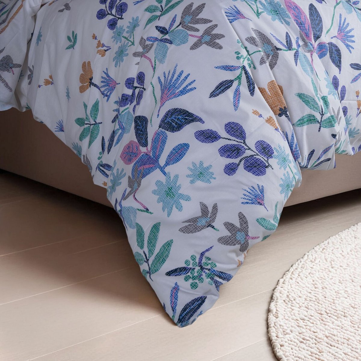 Parure housse de couette coton imprimée floral, Hope imprime, C DESIGN HOME TEXTILE