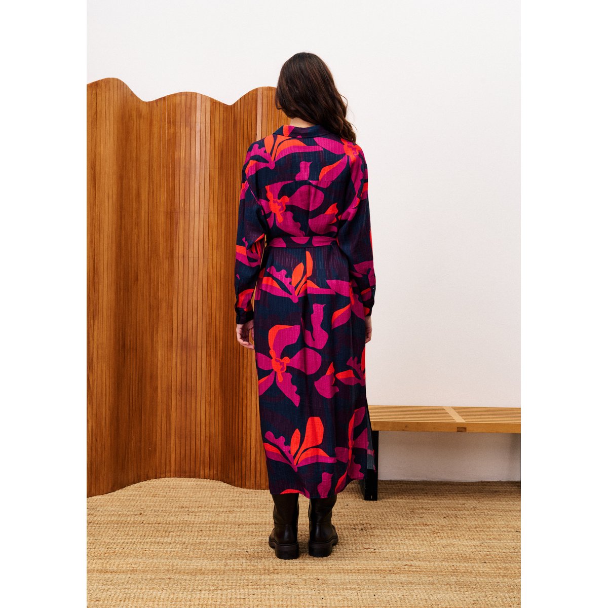Robe longue SUREAU geo flowers, FRNCH